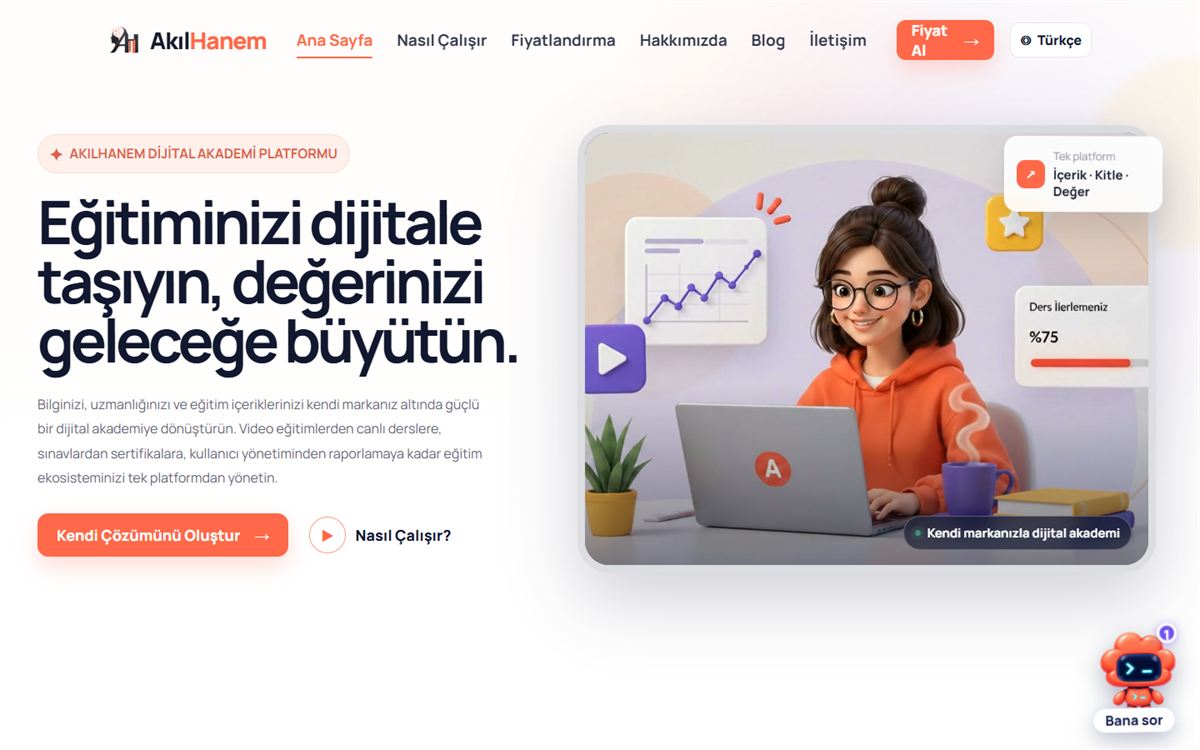 AkılHanem — Dijital Akademi Platformu