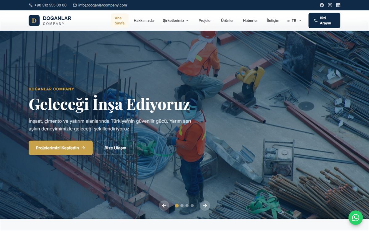 Doğanlar Company — Çok Dilli Grup Sitesi